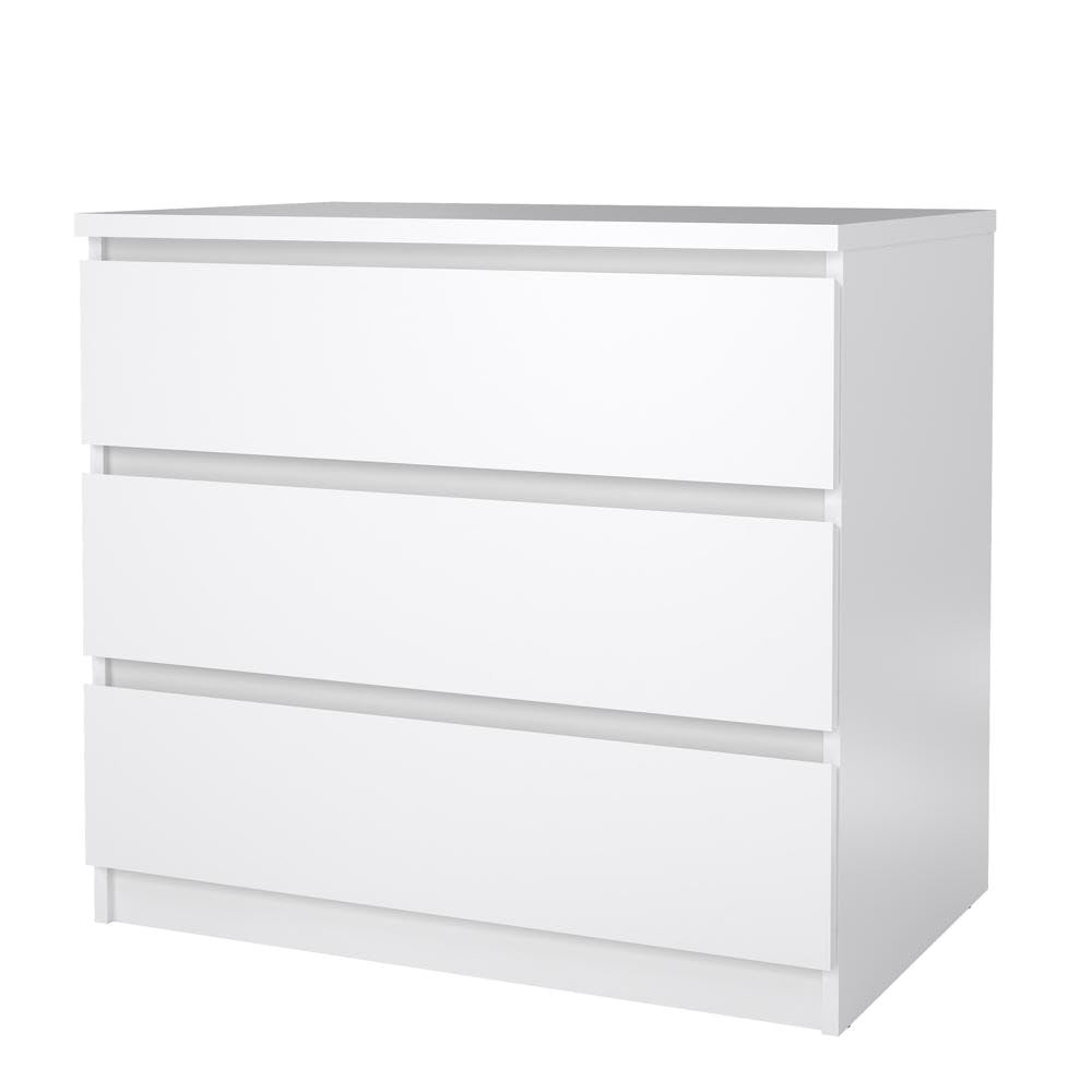 White 3 Drawer Dresser T27139