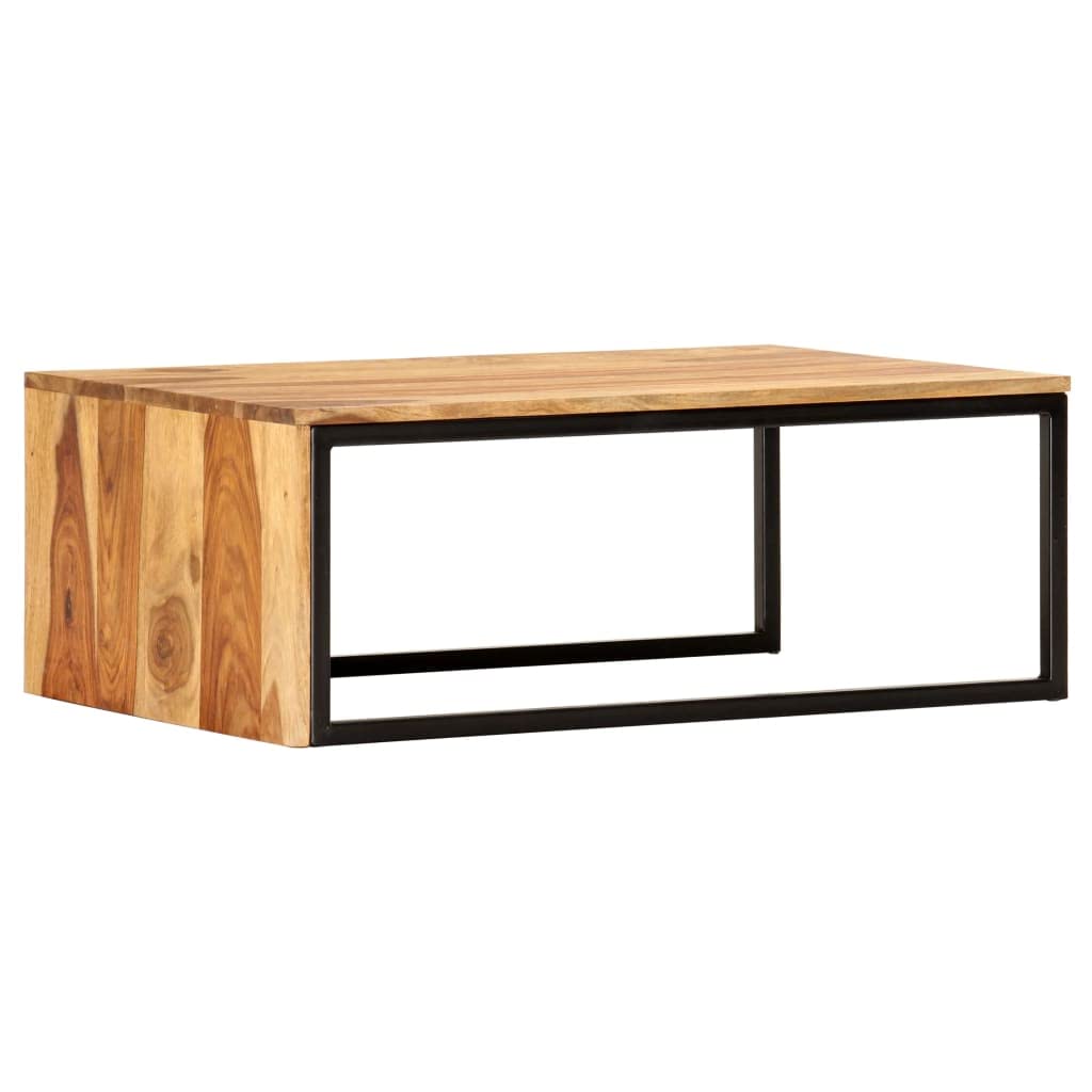 2 pcs Solid Sheesham Wood Nesting Tables F46360
