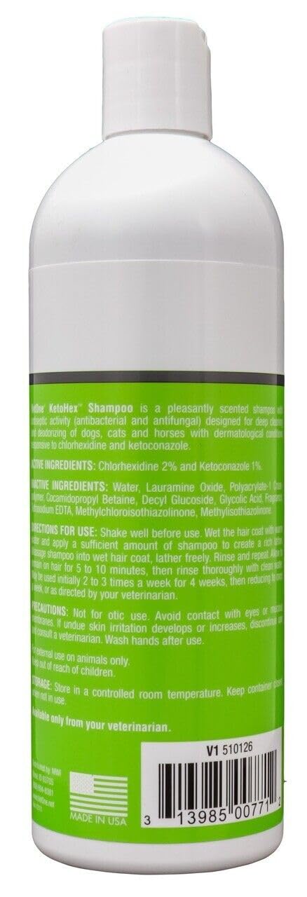 16 oz Anti Bacterial Cat & Dog Flea And Tick Shampoo X78316