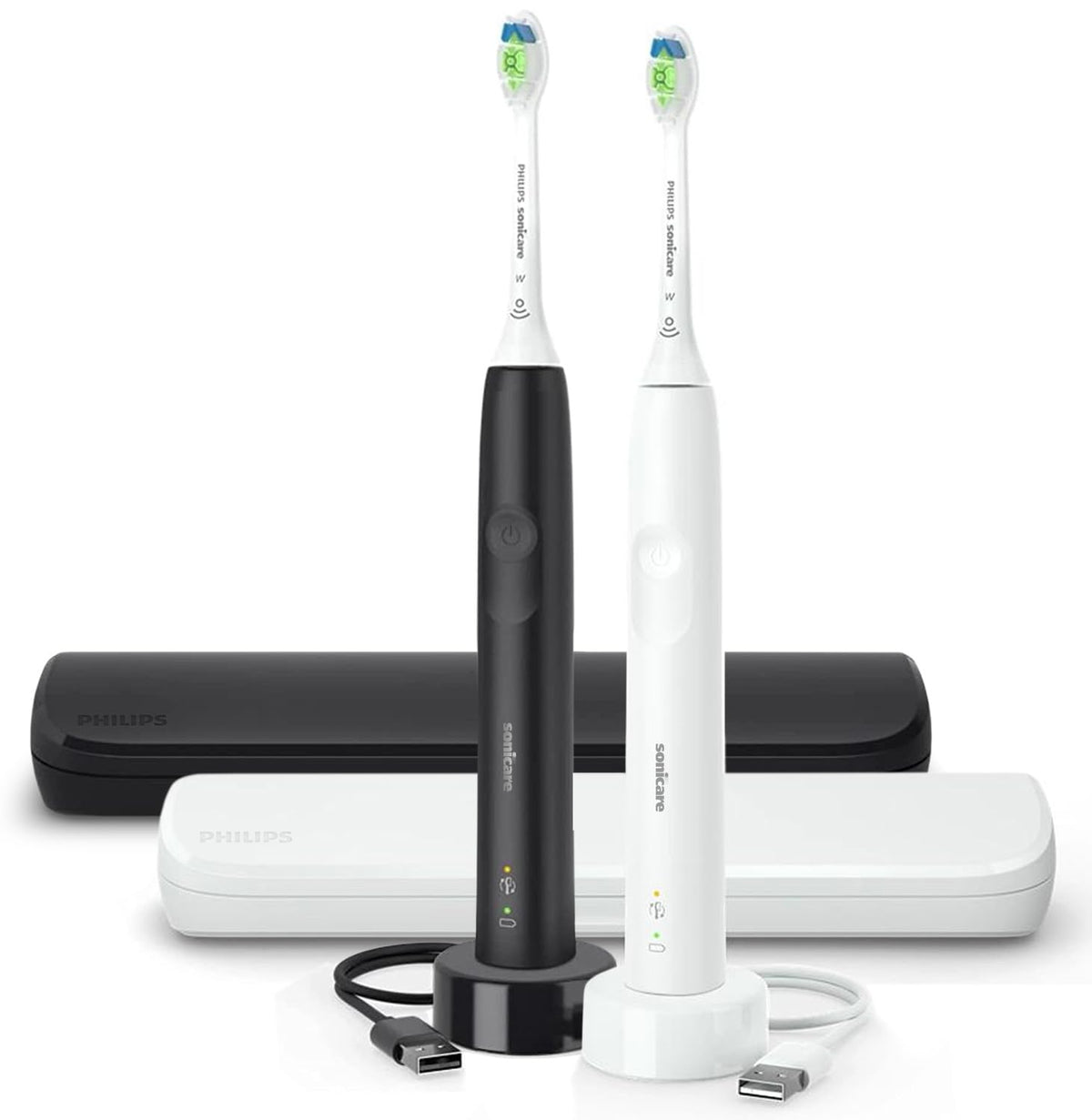 Rechargeable Electric Toothbrush with Pressure Sensor and Travel Case T931