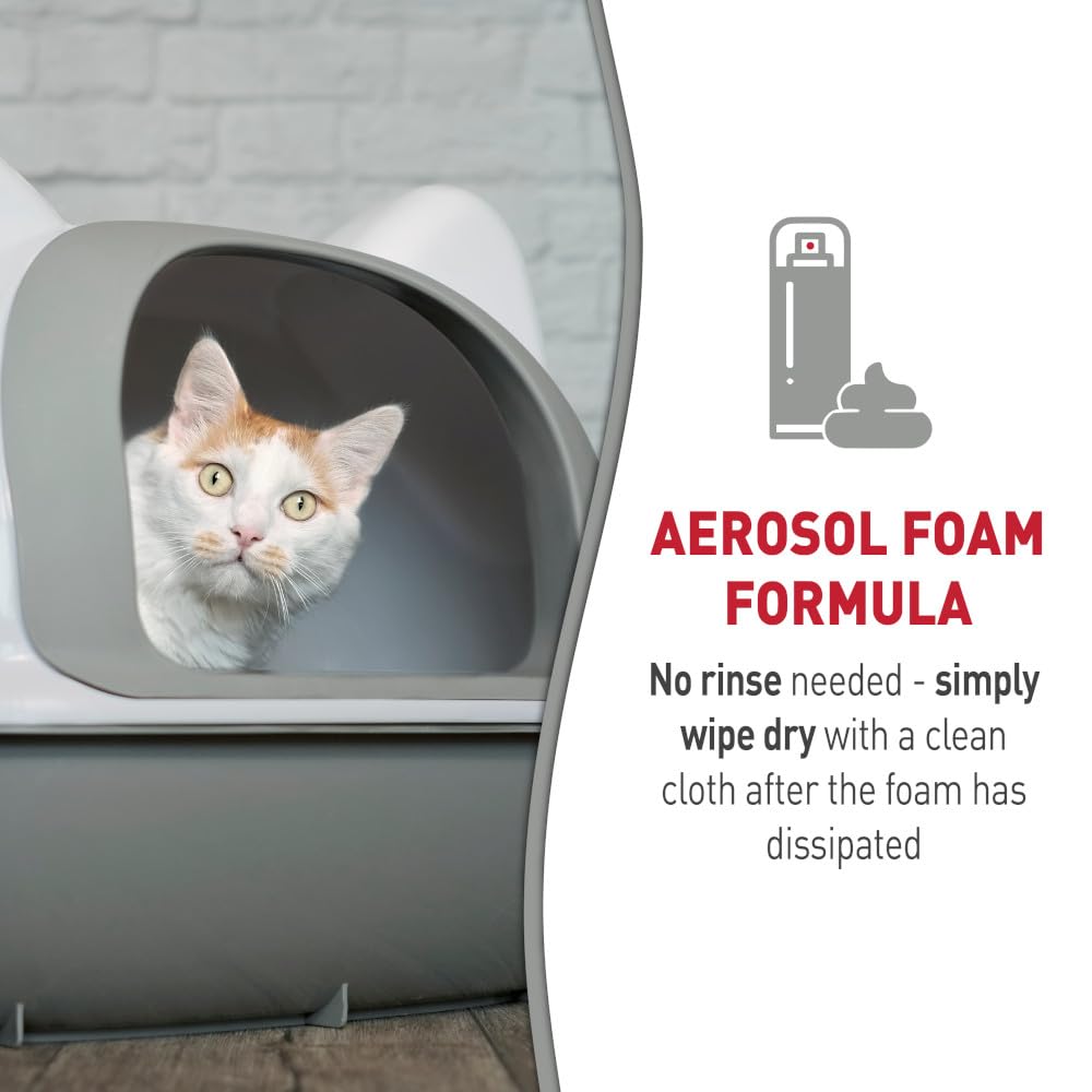 Cat Litter Box Cleaner Foam 17.5 oz 4 Pack M641576