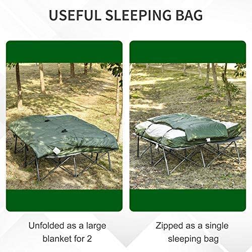 Folding Camping Cot with Pillows J86012