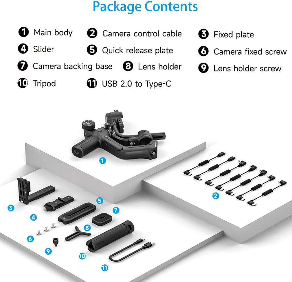 Camera Gimbal Stabilizer with AI Tracking G3617