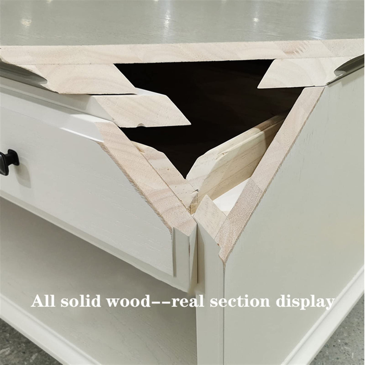 Modern TV Stand with 2 Drawers, 2 Storage Cabinets & 1 Open Shelf J60724