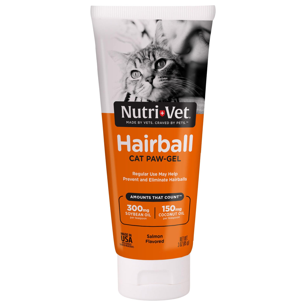 Salmon Flavor Hairball Gel for Cats E972
