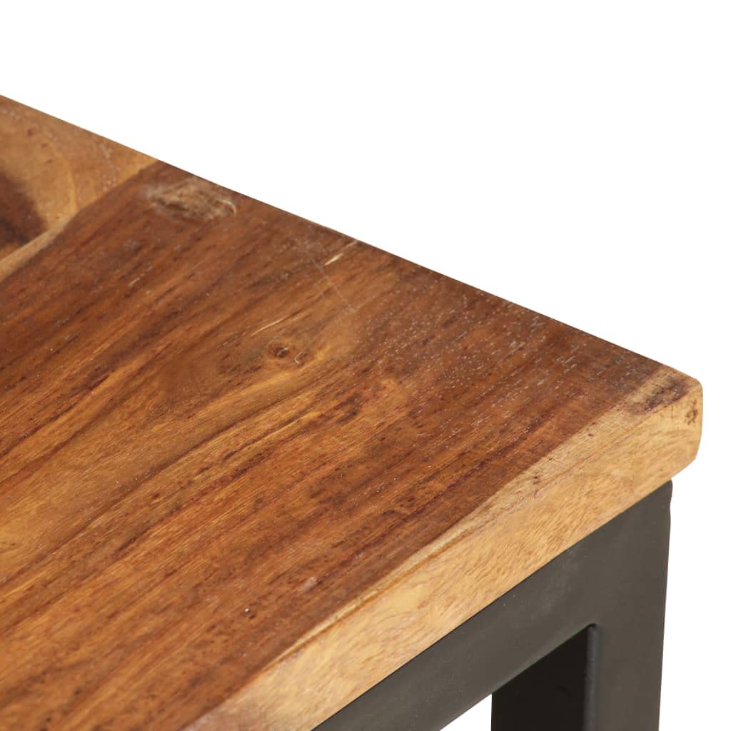2 pcs Solid Sheesham Wood Nesting Tables F46360