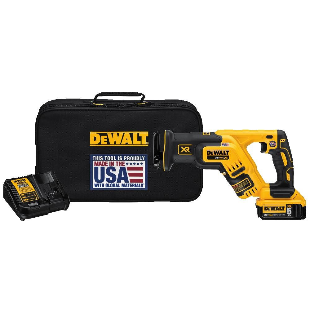 20V MAX XR Compact Reciprocating Saw and 6 Pieces Reciprocating Saw Blades Set V307383