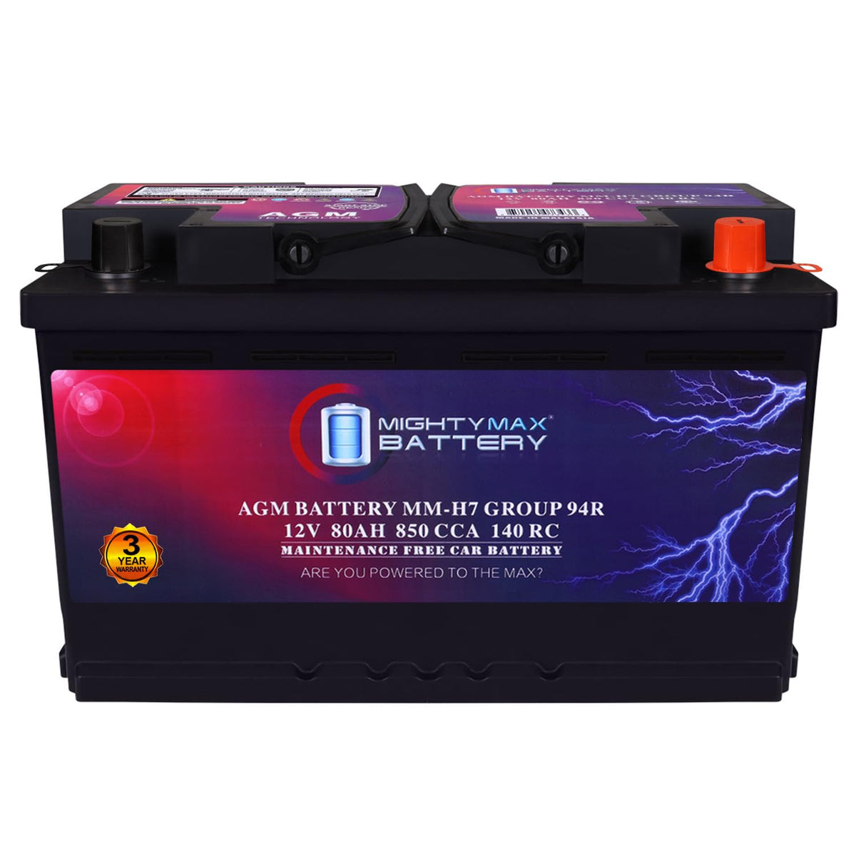 12V 80AH 850 CCA Replacement Battery S5918