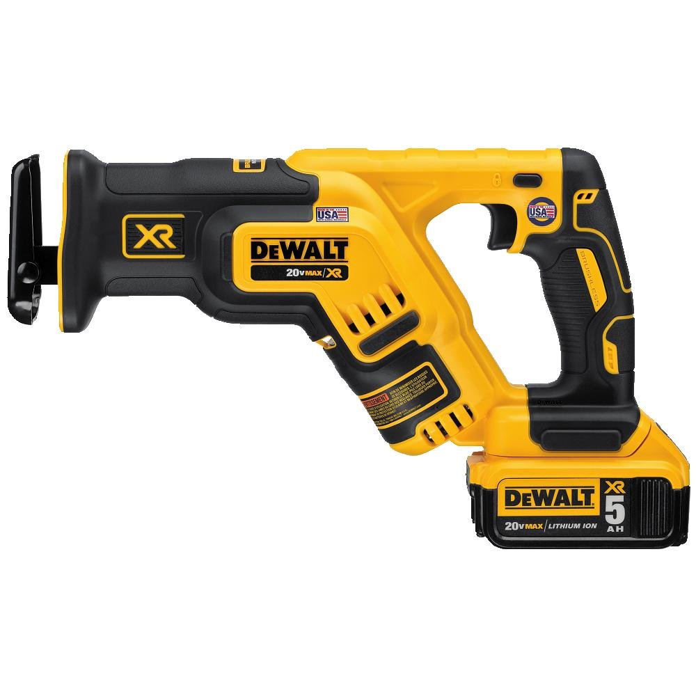 20V MAX XR Compact Reciprocating Saw and 6 Pieces Reciprocating Saw Blades Set V307383