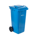 32 gal Blue Plastic Wheeled Trash Can G998
