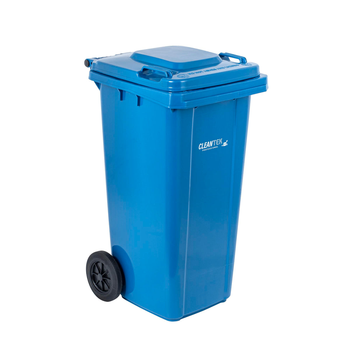 32 gal Blue Plastic Wheeled Trash Can G998