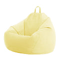 Yellow Linen Bean Bag Chair Cover 60X75cm Z853551