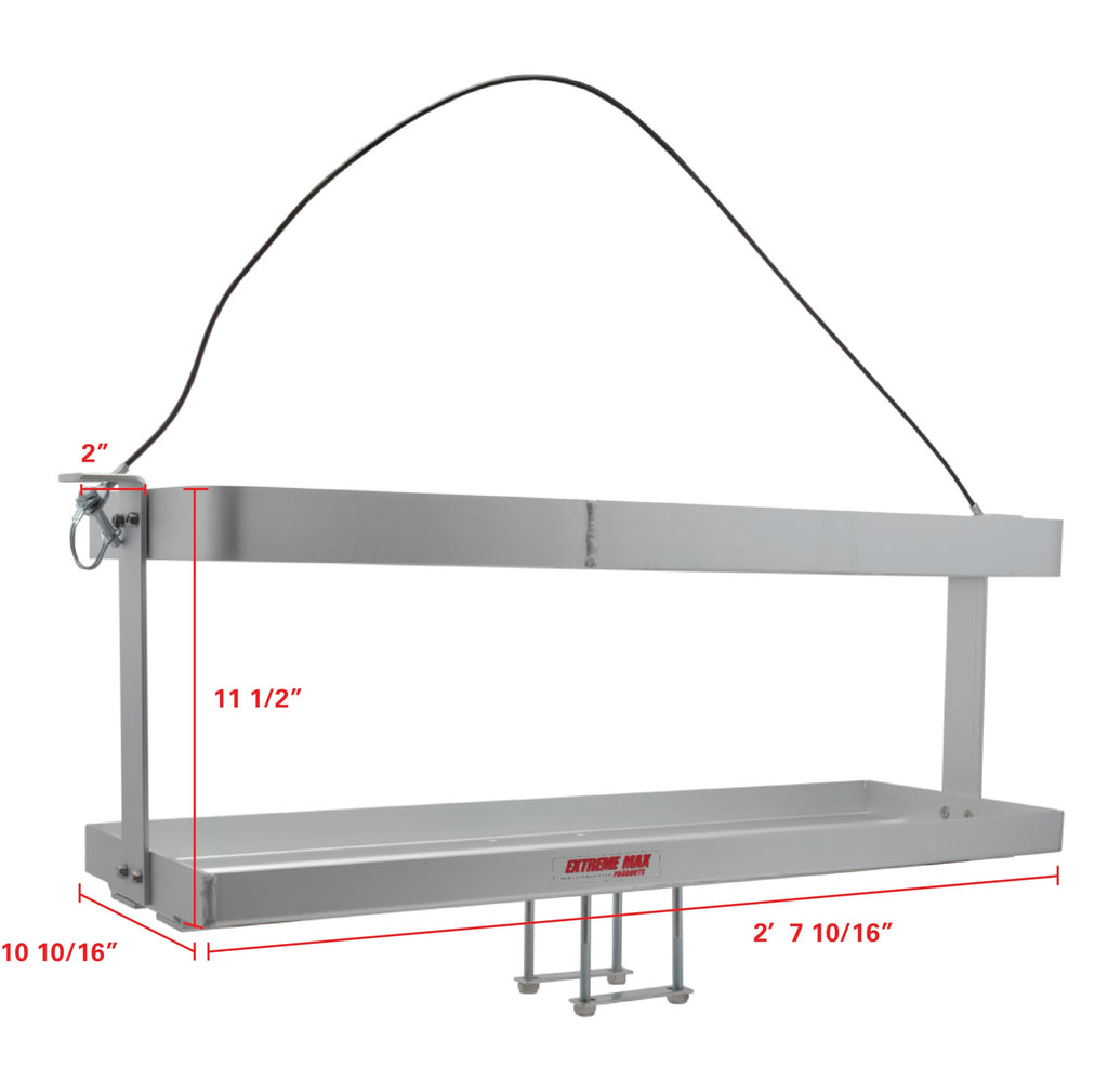 Aluminum Trailer-Mount Fuel Jug Holder for Three 5 Gallon Containers B958