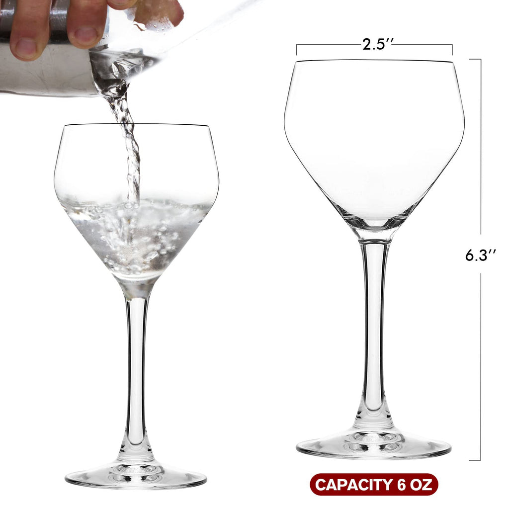 Hand Blown Crystal Cocktail Glasses Set of 4 T345993
