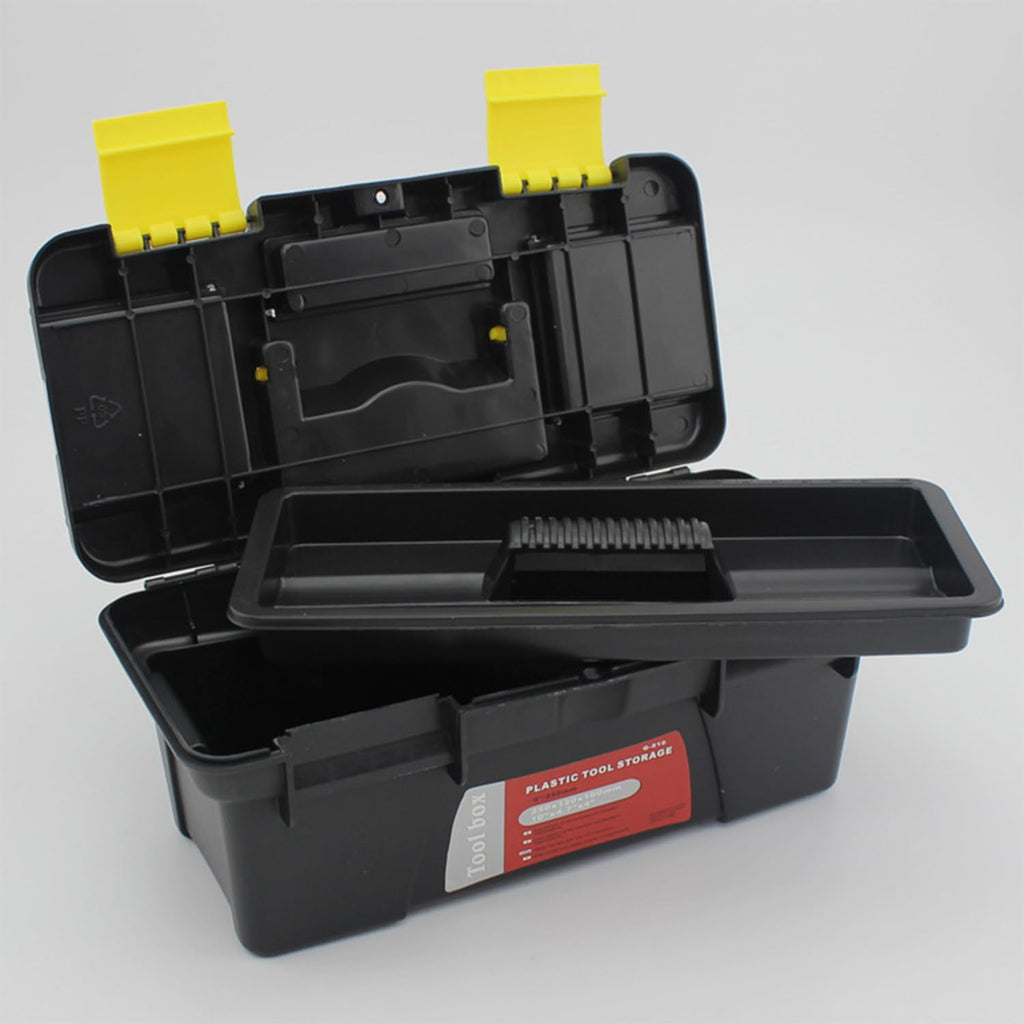10" Plastic Tool Box with Removable Tool Tray F548