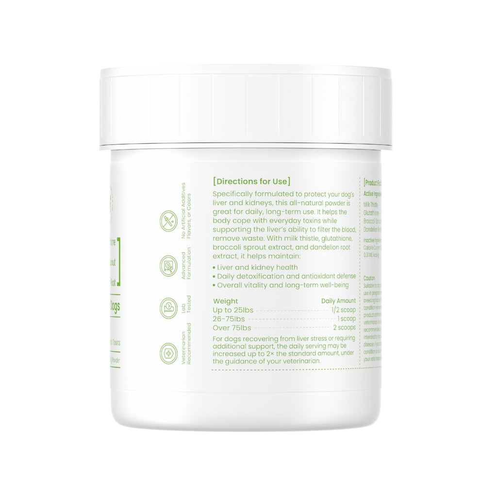Milk Thistle & Silymarin Powder Liver Support for Dogs 2.12 oz X40648