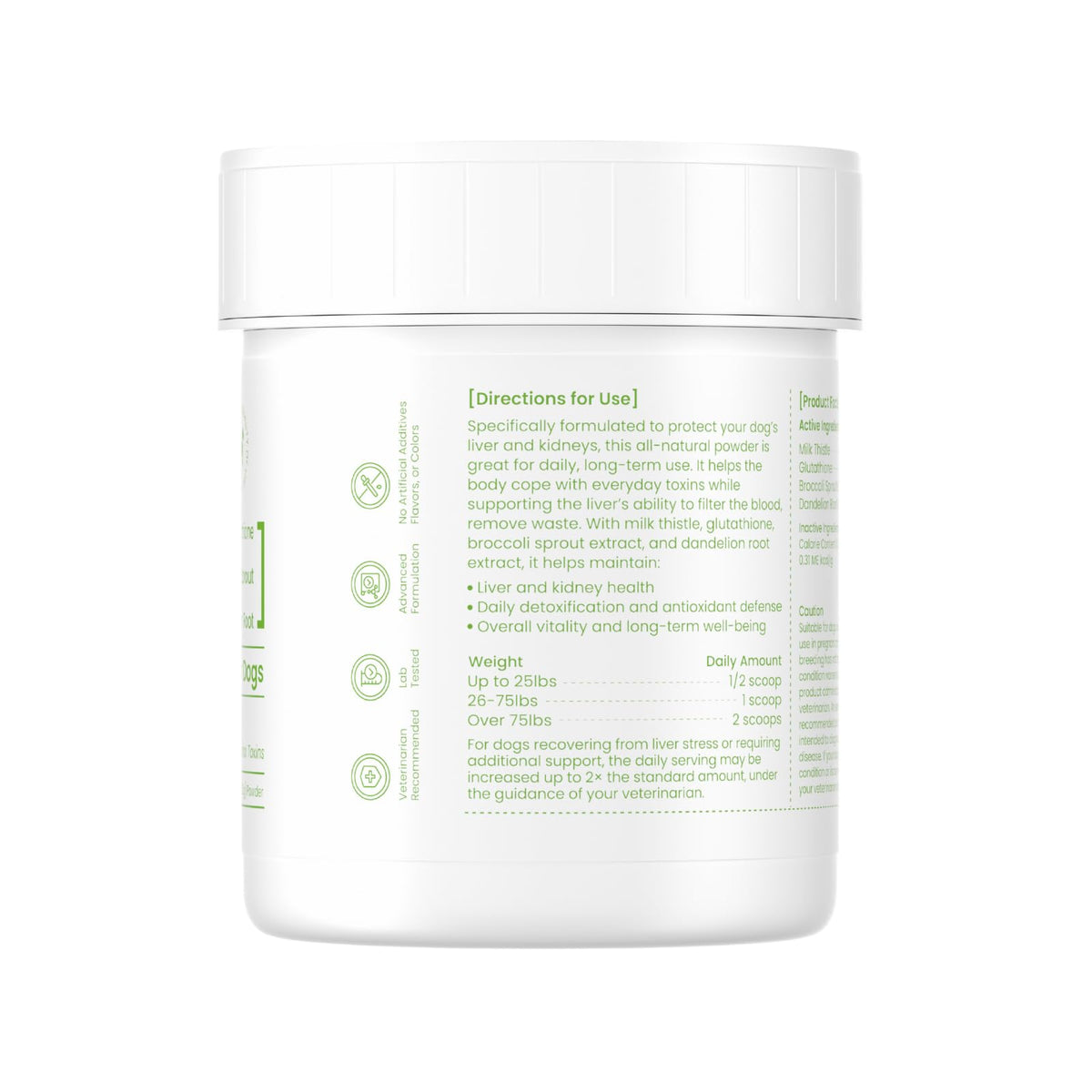 Milk Thistle & Silymarin Powder Liver Support for Dogs 2.12 oz X40648