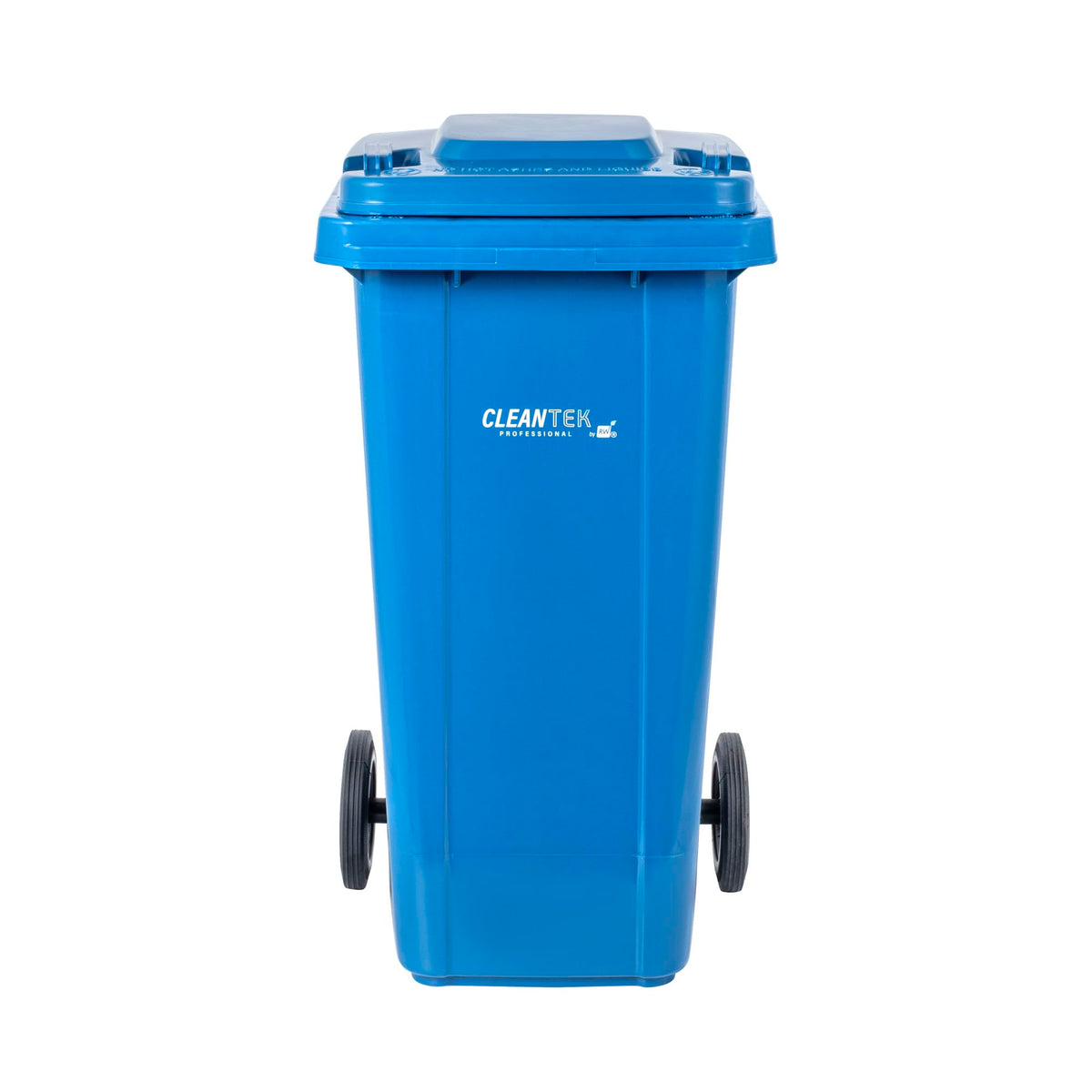 32 gal Blue Plastic Wheeled Trash Can G998