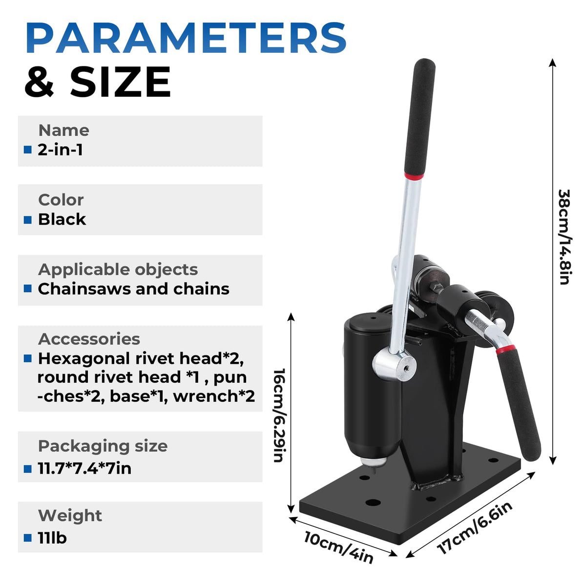 Chainsaw Chain Breaker and Spinner 2-in-1 Repair Tool Q83092