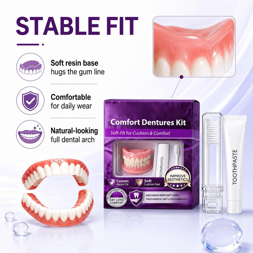 Silicone Dentures Upper & Lower Set N171858