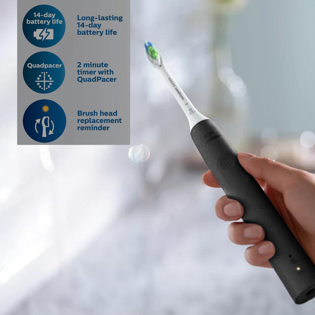 Rechargeable Electric Toothbrush with Pressure Sensor and Travel Case T931