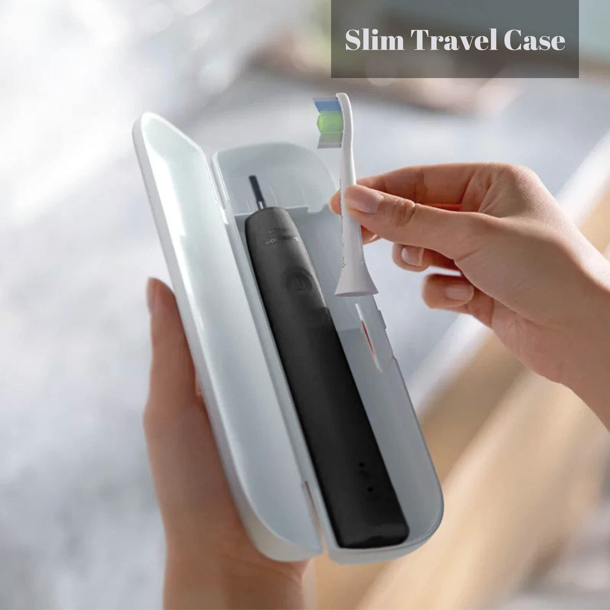 Rechargeable Electric Toothbrush with Pressure Sensor and Travel Case T931