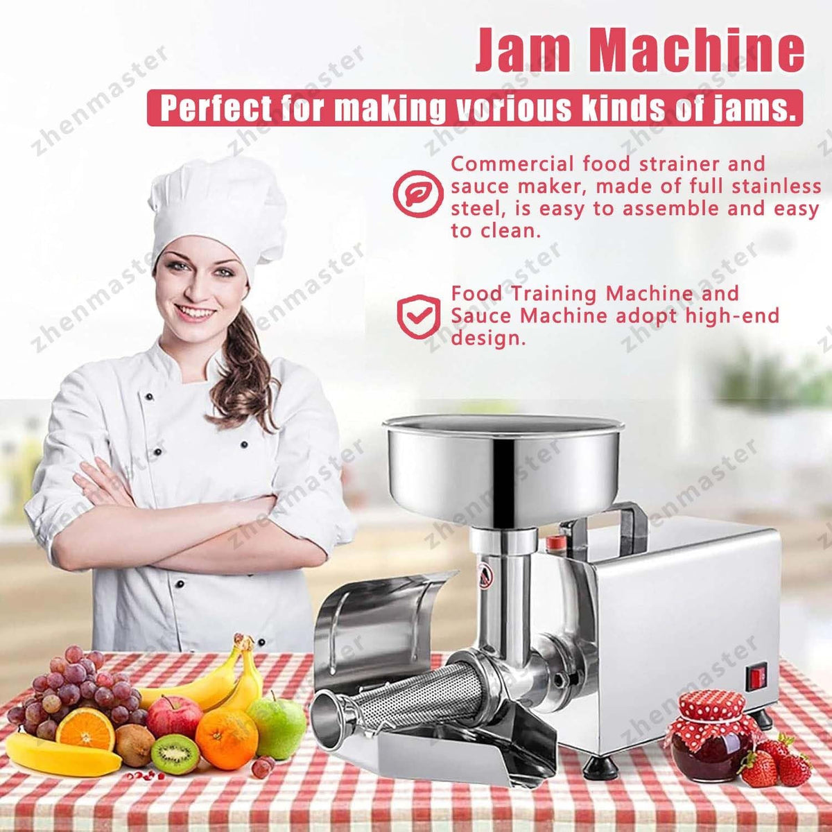 450W Electric Tomato Strainer with Seed Separator M87382