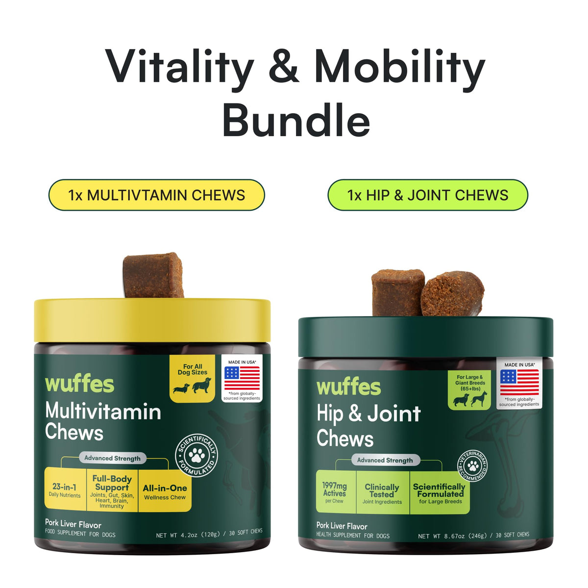 Hip and Joint Supplement and Multivitamin Bundle W64286