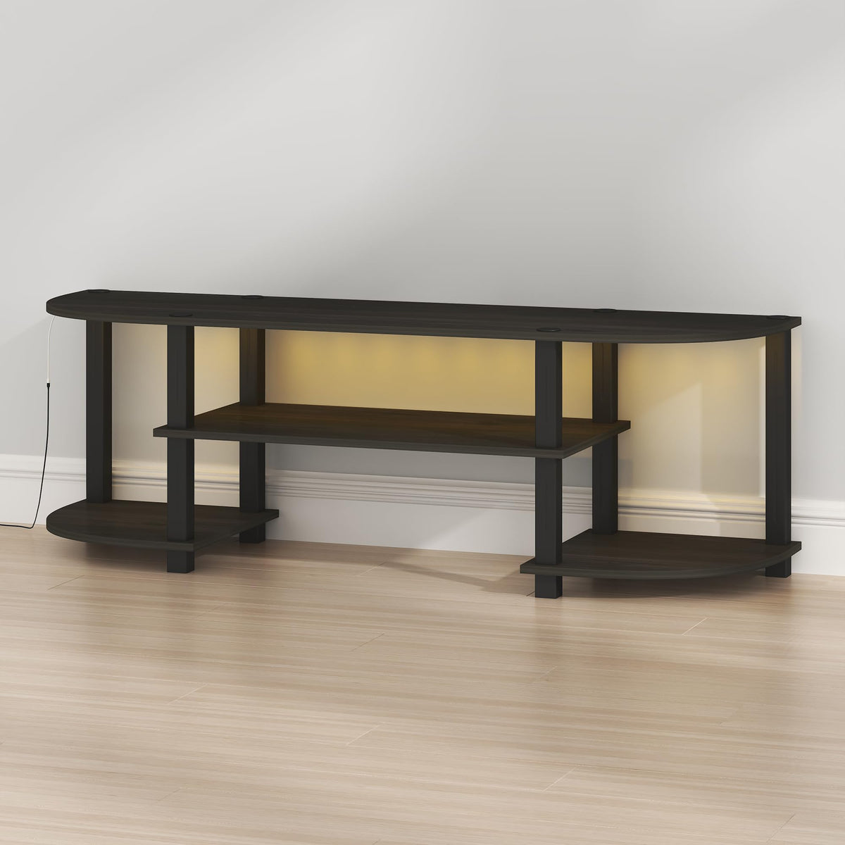 Black 3-Tier TV Stand for 55 Inch TV Q316889