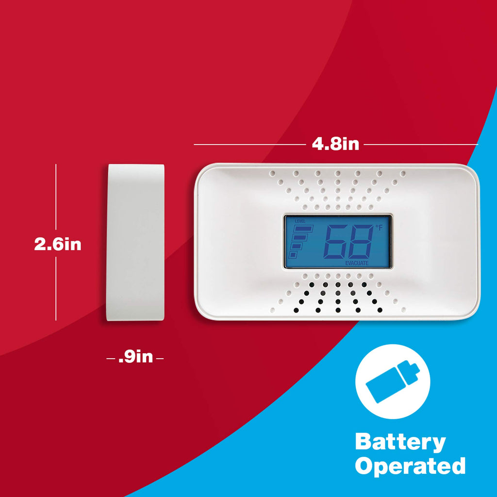 10-Year Battery Carbon Monoxide Alarm with Digital Display V688261