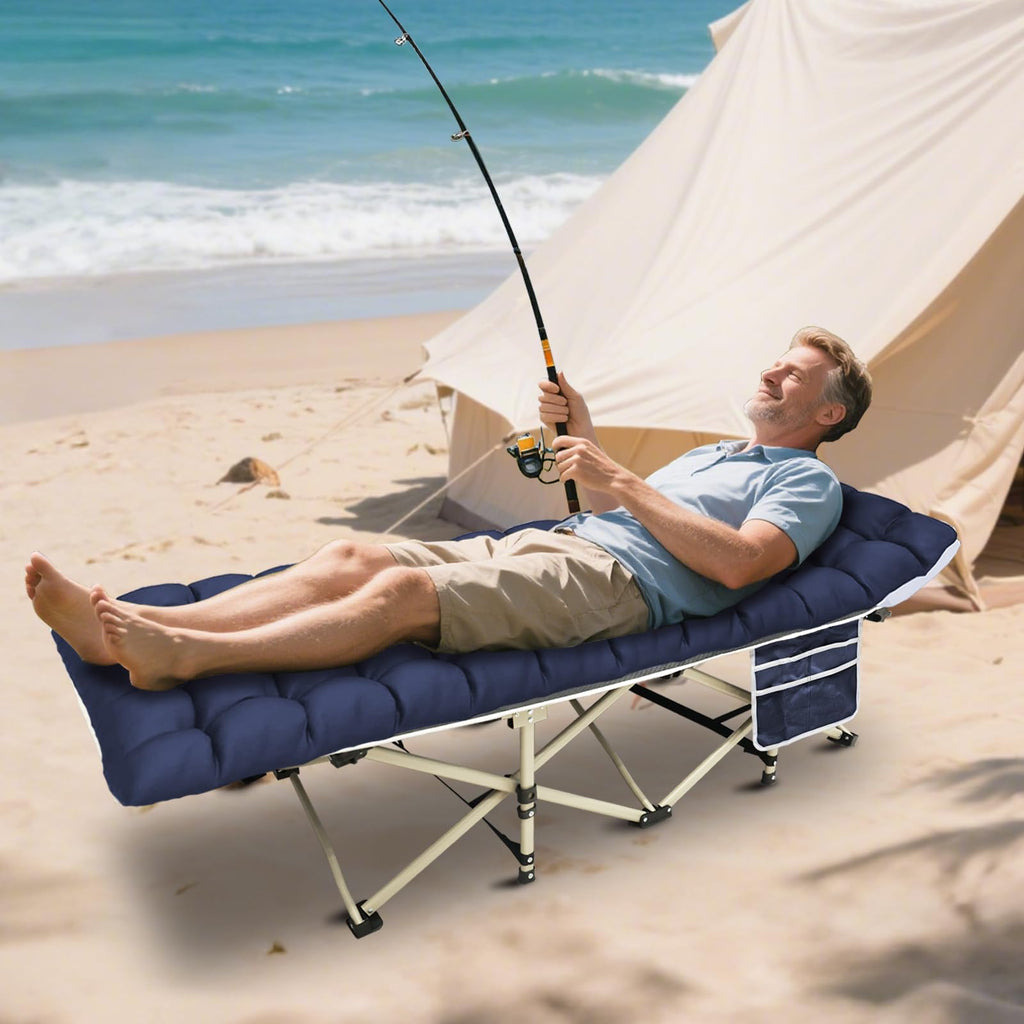 Folding Camping Cot with Mattress and Carry Bag K964