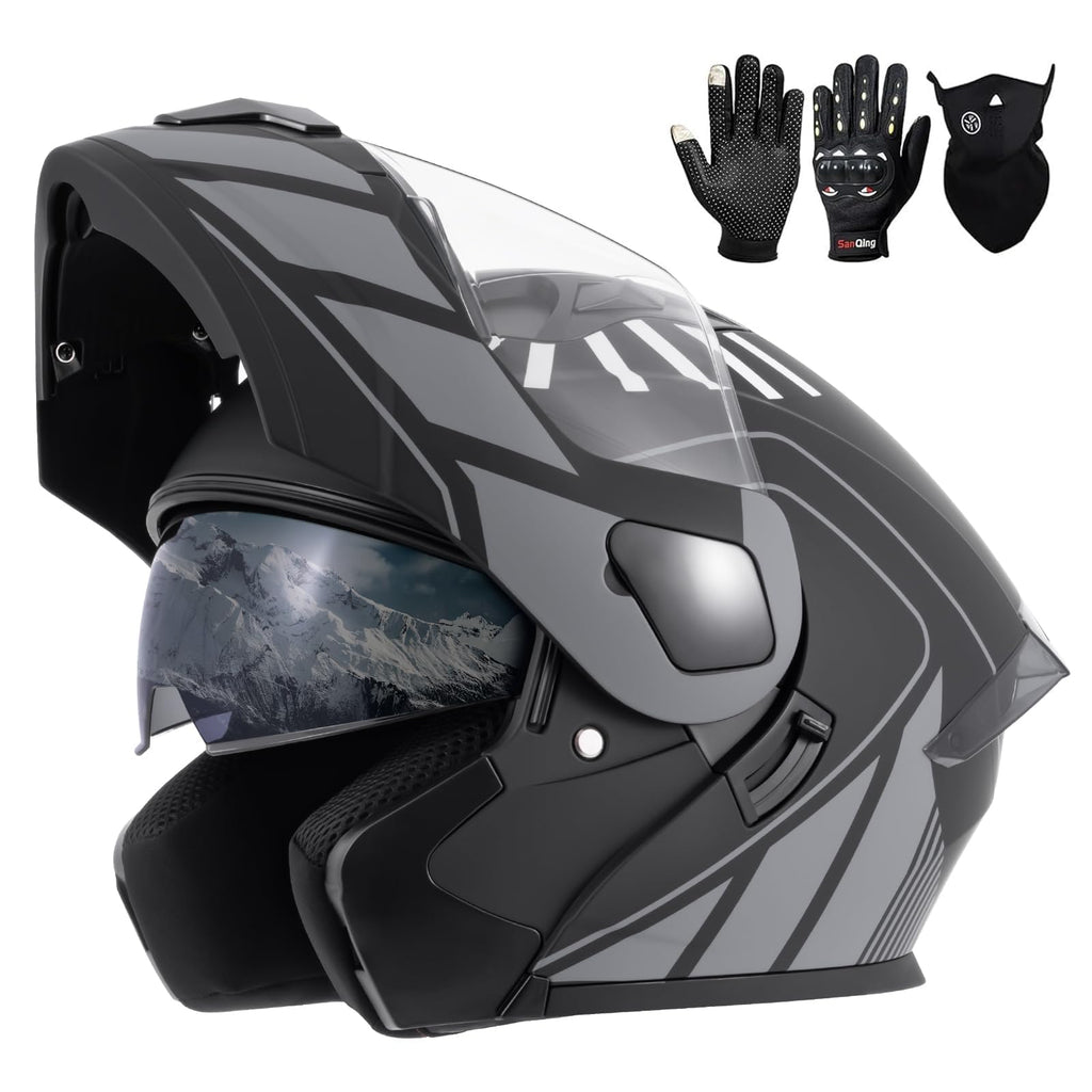 Modular Motorcycle Helmet DOT Approved Flip up N9228