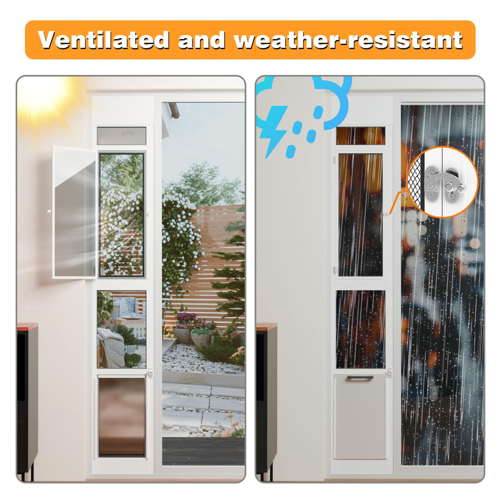 Adjustable Height Sliding Glass Door Dog Door Z173161