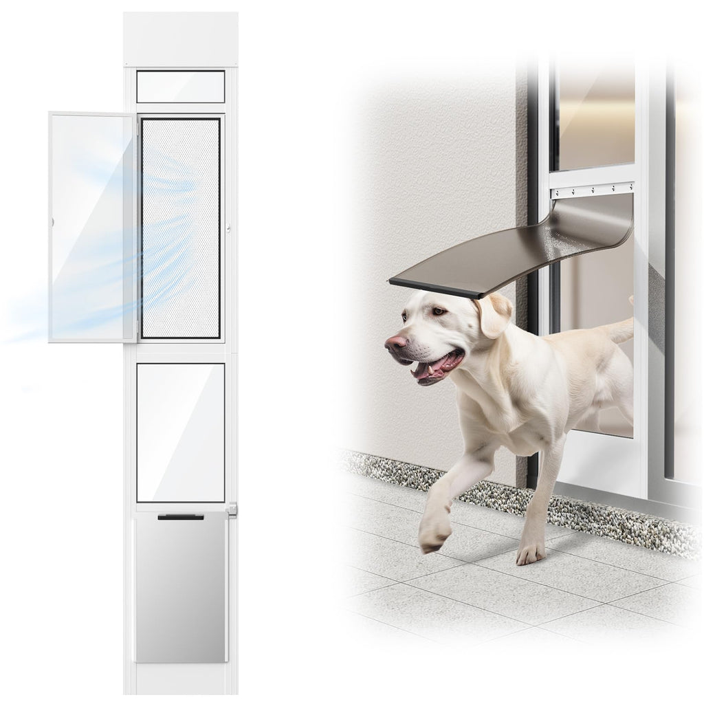 Adjustable Height Sliding Glass Door Dog Door Z173161
