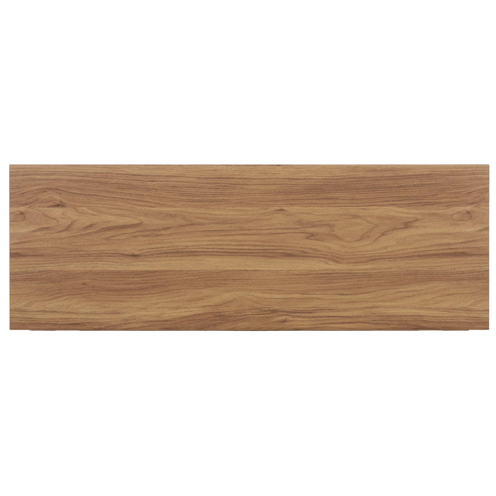 Oak 2-Drawer Console Table with Shelf Storage U768