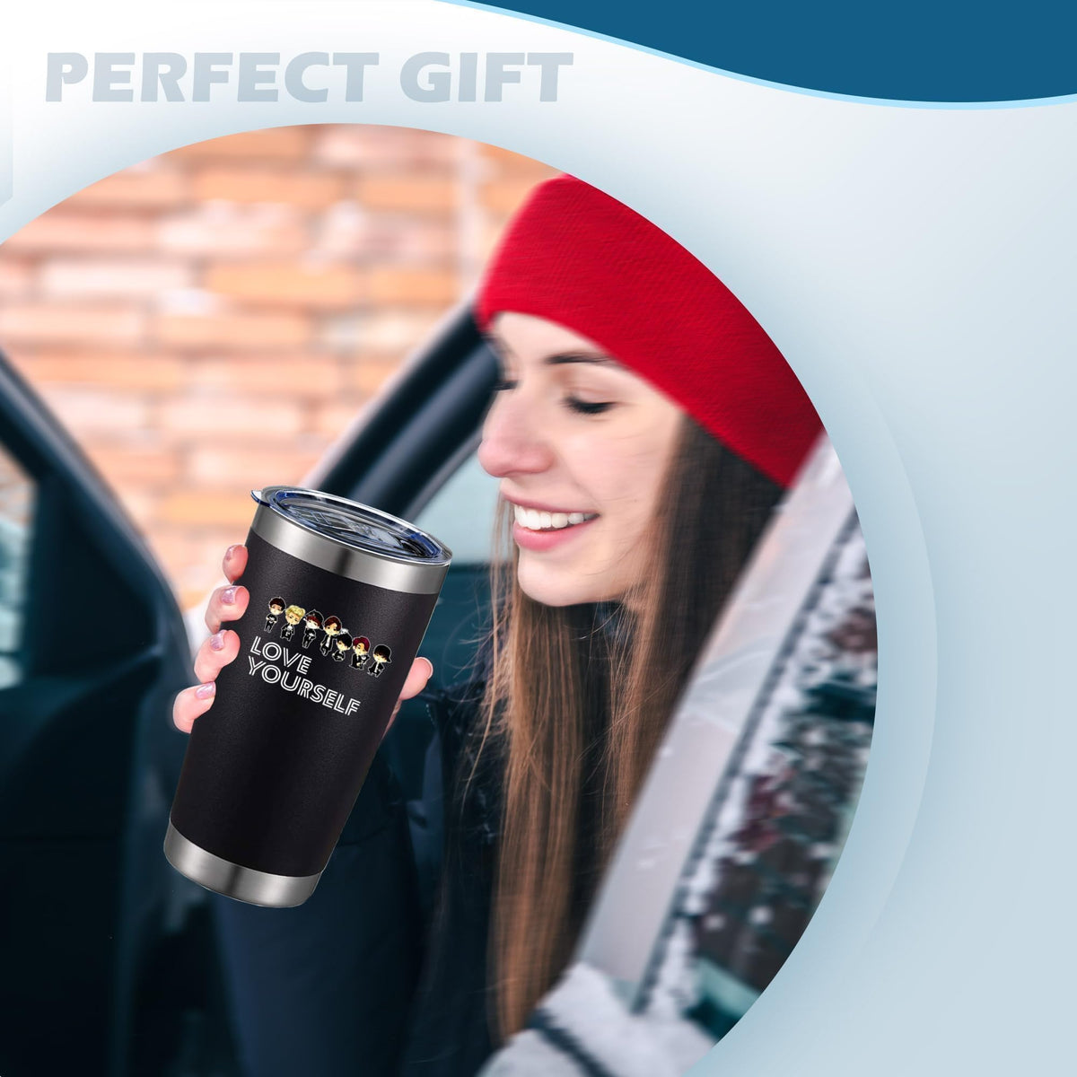 20oz Insulated Stainless Steel Tumbler with Lid I1258