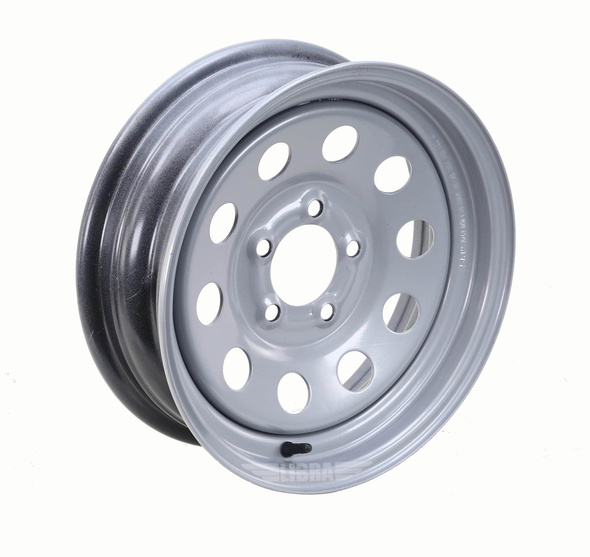 Trailer Tire Wheel ST205/75R15 8-Ply Silver Rim R718010