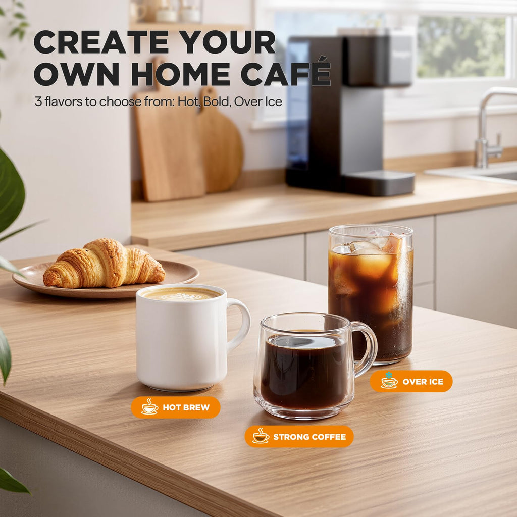 Single Serve Coffee Maker with 3 Brew Styles H643