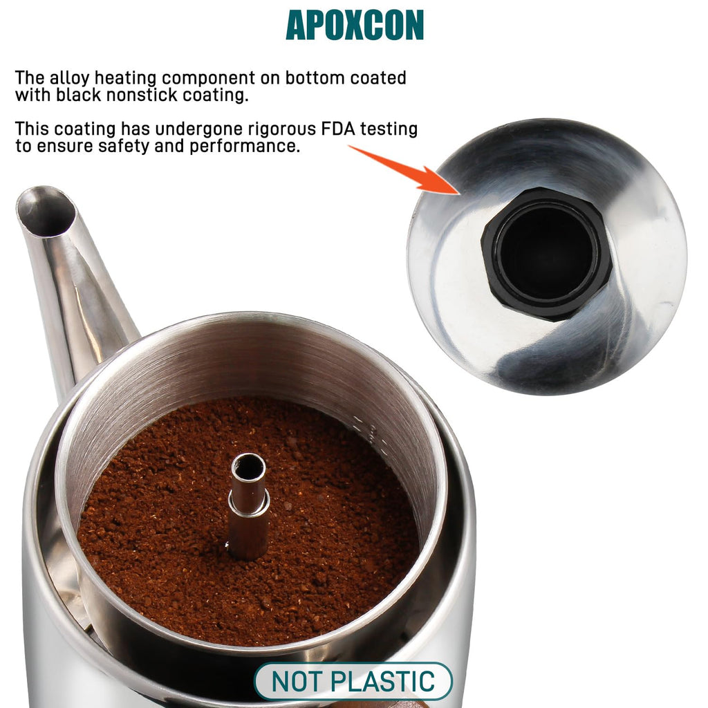 Electric Stainless Steel Coffee Percolator 8 Cup W8662