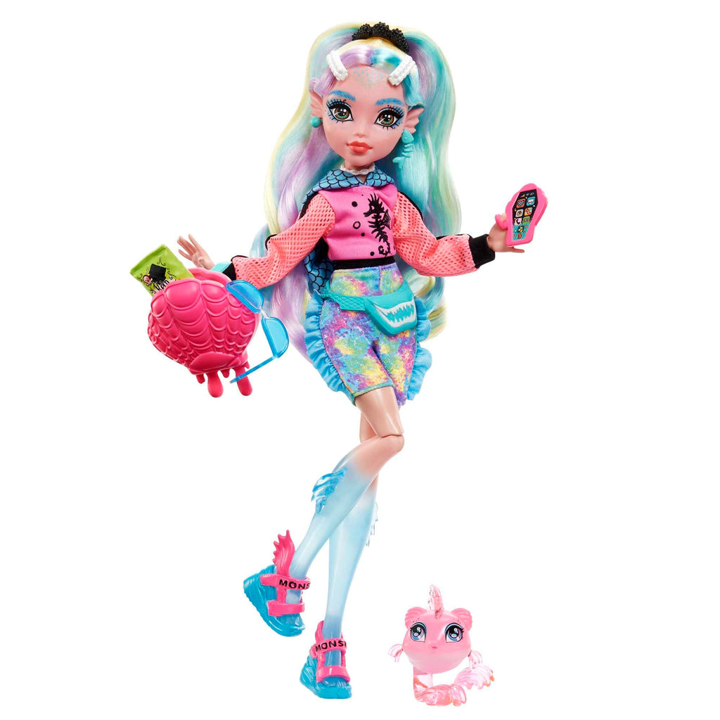 Monster High Doll with Colorful Streaked Hair and Fashion Accessories V4977