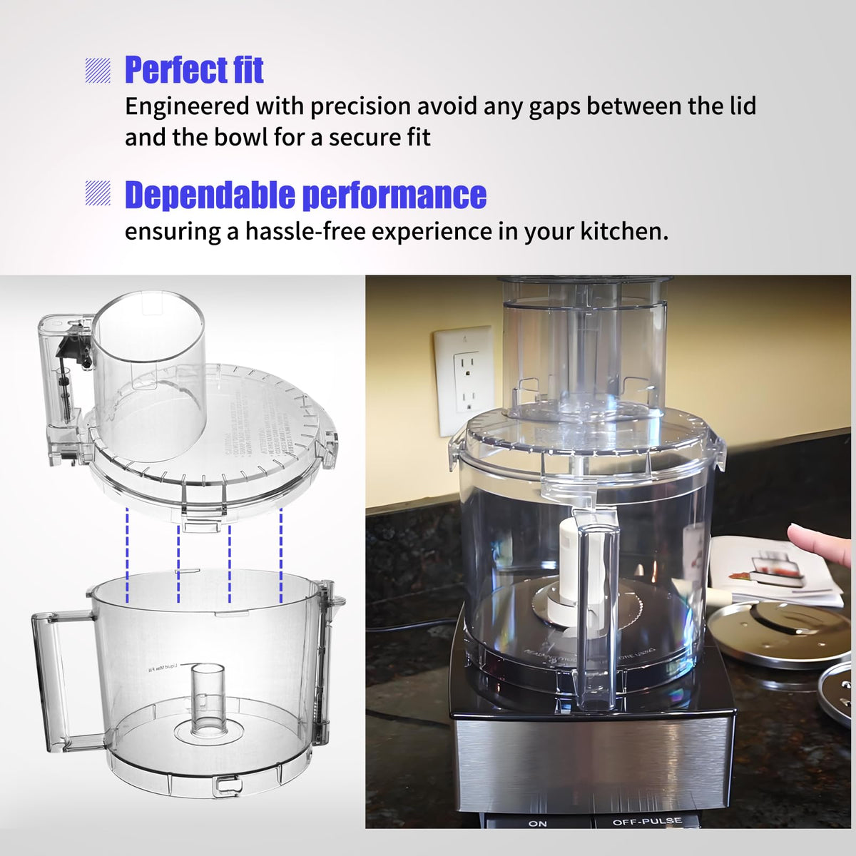 Food Processor Work Bowl Lid V281991