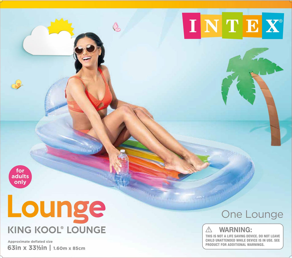 Inflatable Lounge Blue & Pearlescent Silver 2 Pack R1560