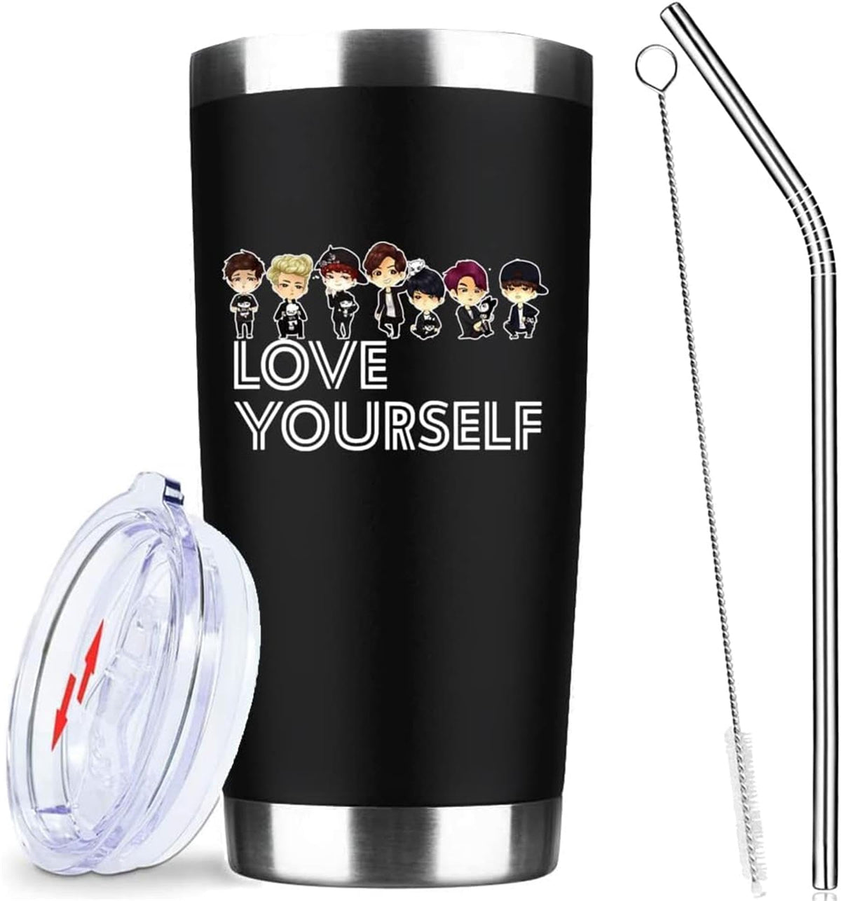 20oz Insulated Stainless Steel Tumbler with Lid I1258