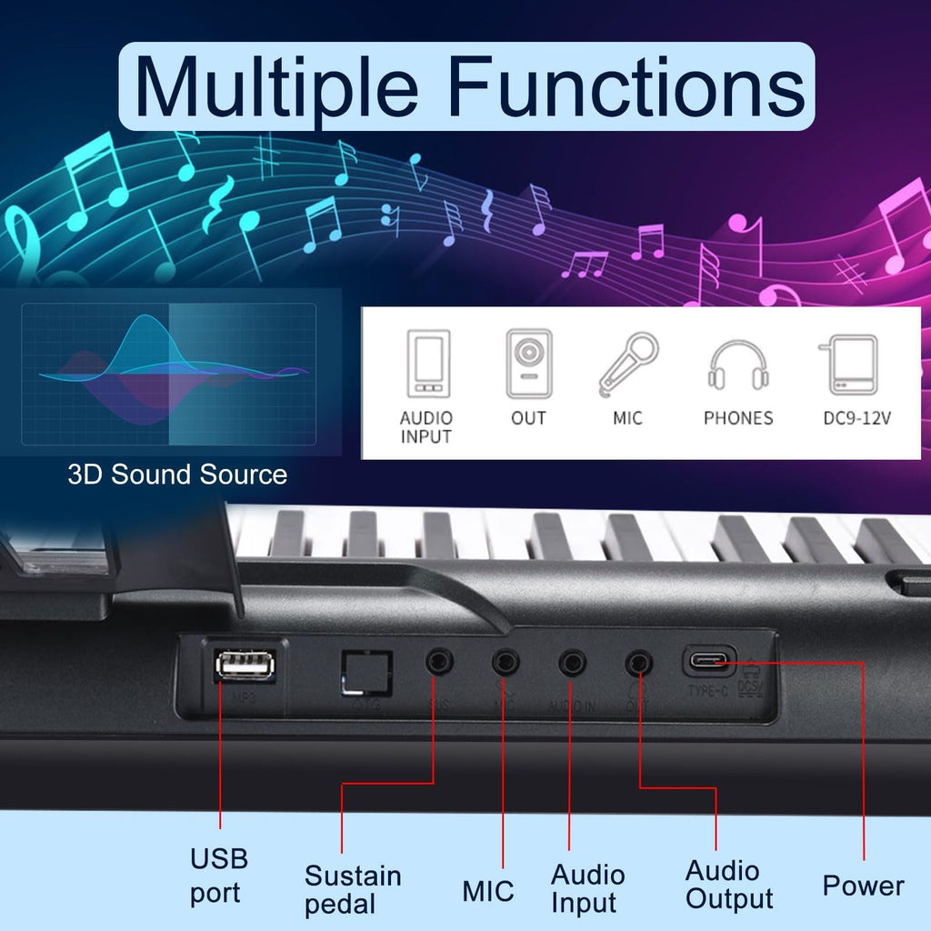 88 Keys Electric Digital Piano with Semi Weighted Key R445