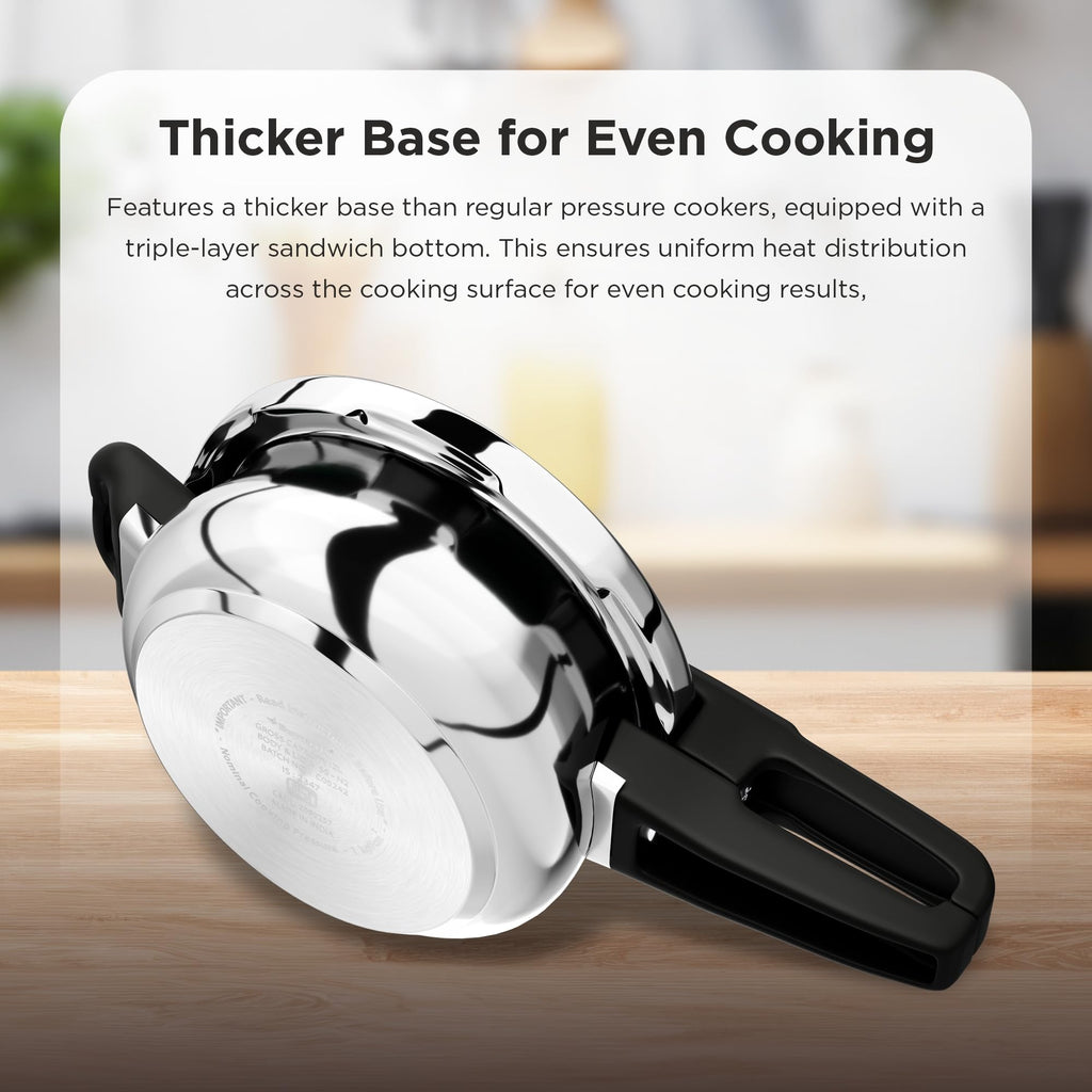 Stainless Steel Pressure Cooker - 2 Litres T471239