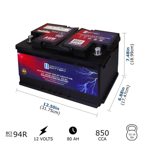 12V 80AH 850 CCA Replacement Battery S5918