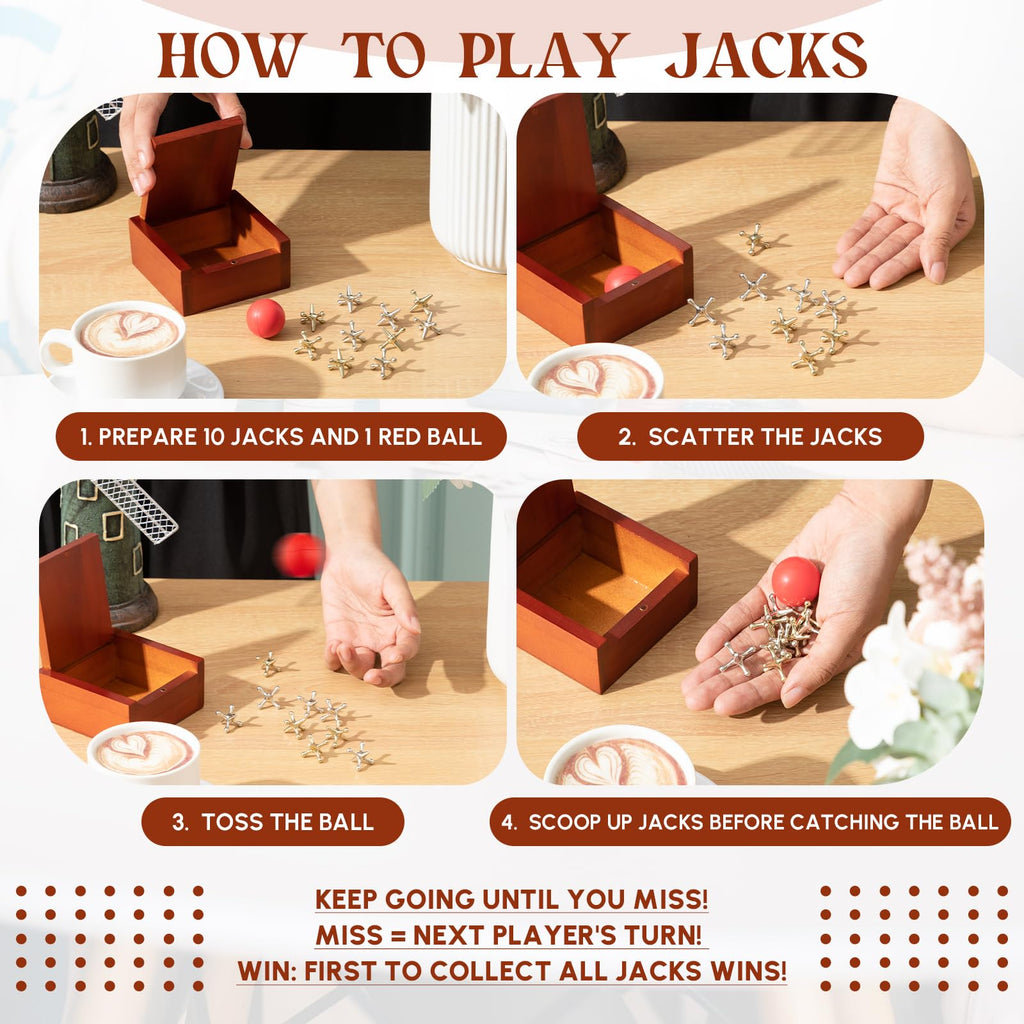 Metal Jacks Game with Balls W571713