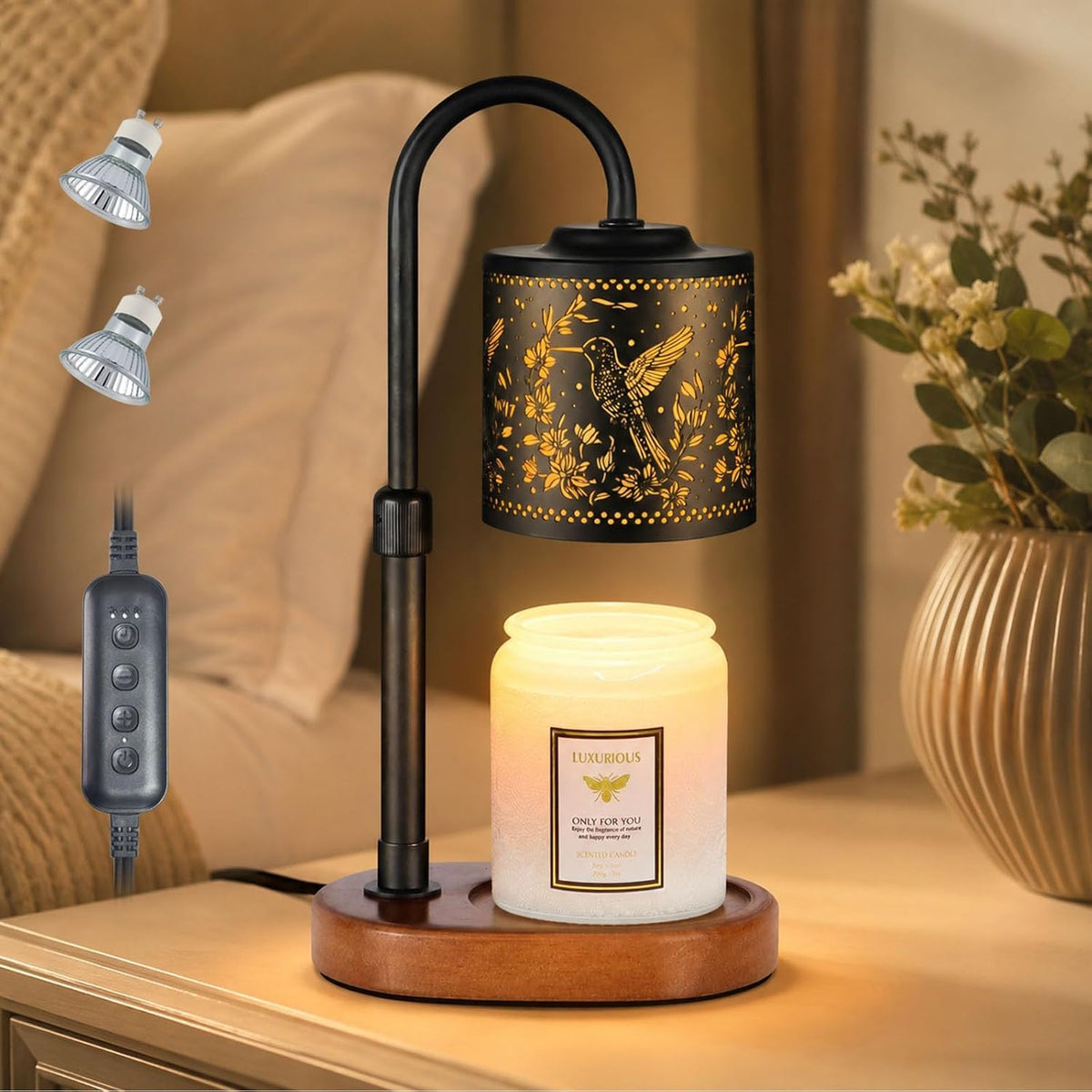 Dimmable Candle Warmer Lamp with Timer F321556