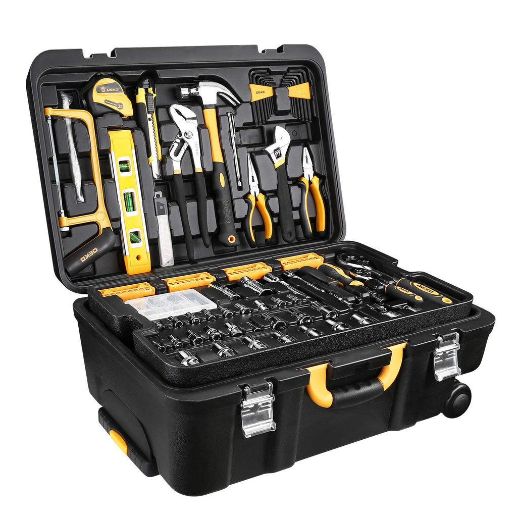 258 Piece Rolling Tool Box Socket Wrench Hand Tool Set S388542