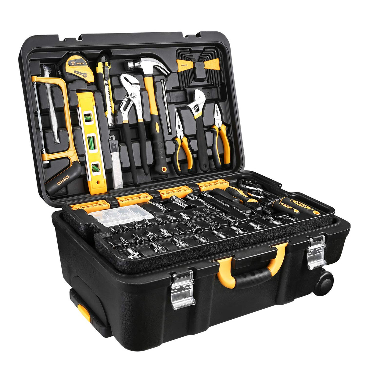 258 Piece Rolling Tool Box Socket Wrench Hand Tool Set S388542